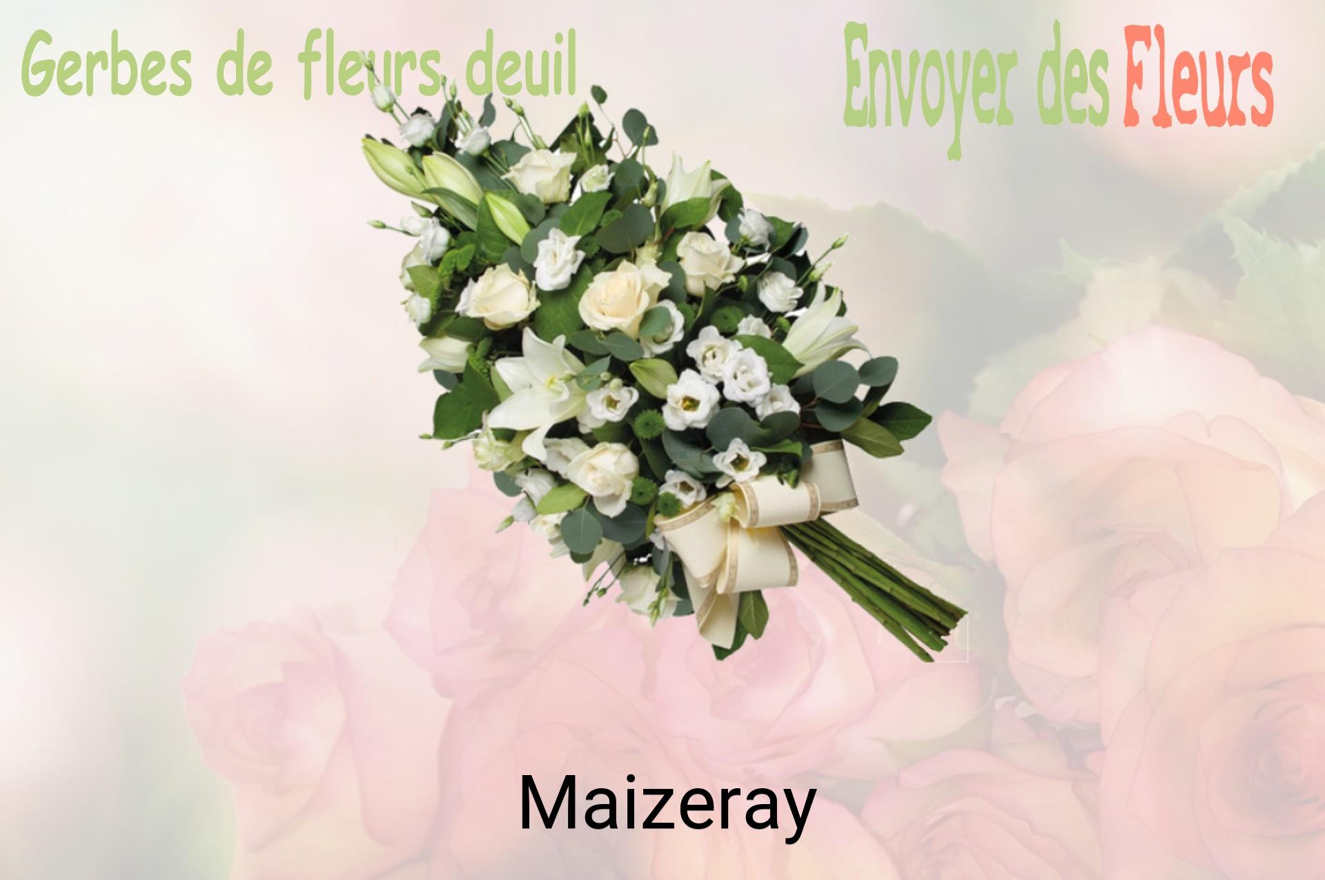 Gerbe de fleurs de deuil livrée à Maizeray